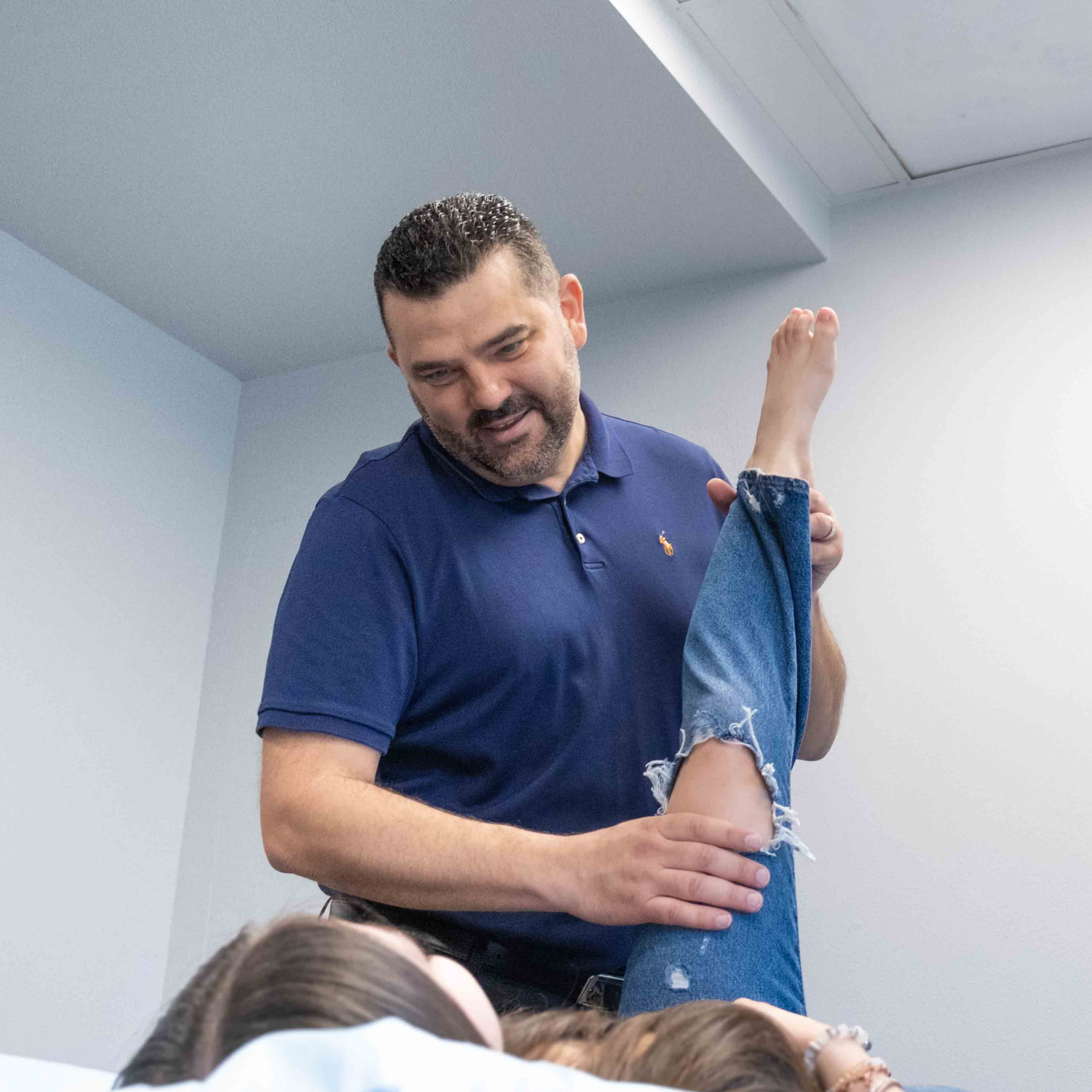 Dr. Dean Physical Therapist Stretching