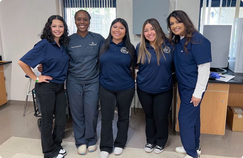 Dr. Olalemi and UCSF students
